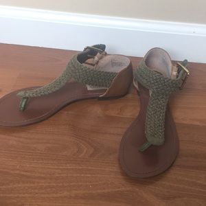 Army Green Steve Madden Sandals
